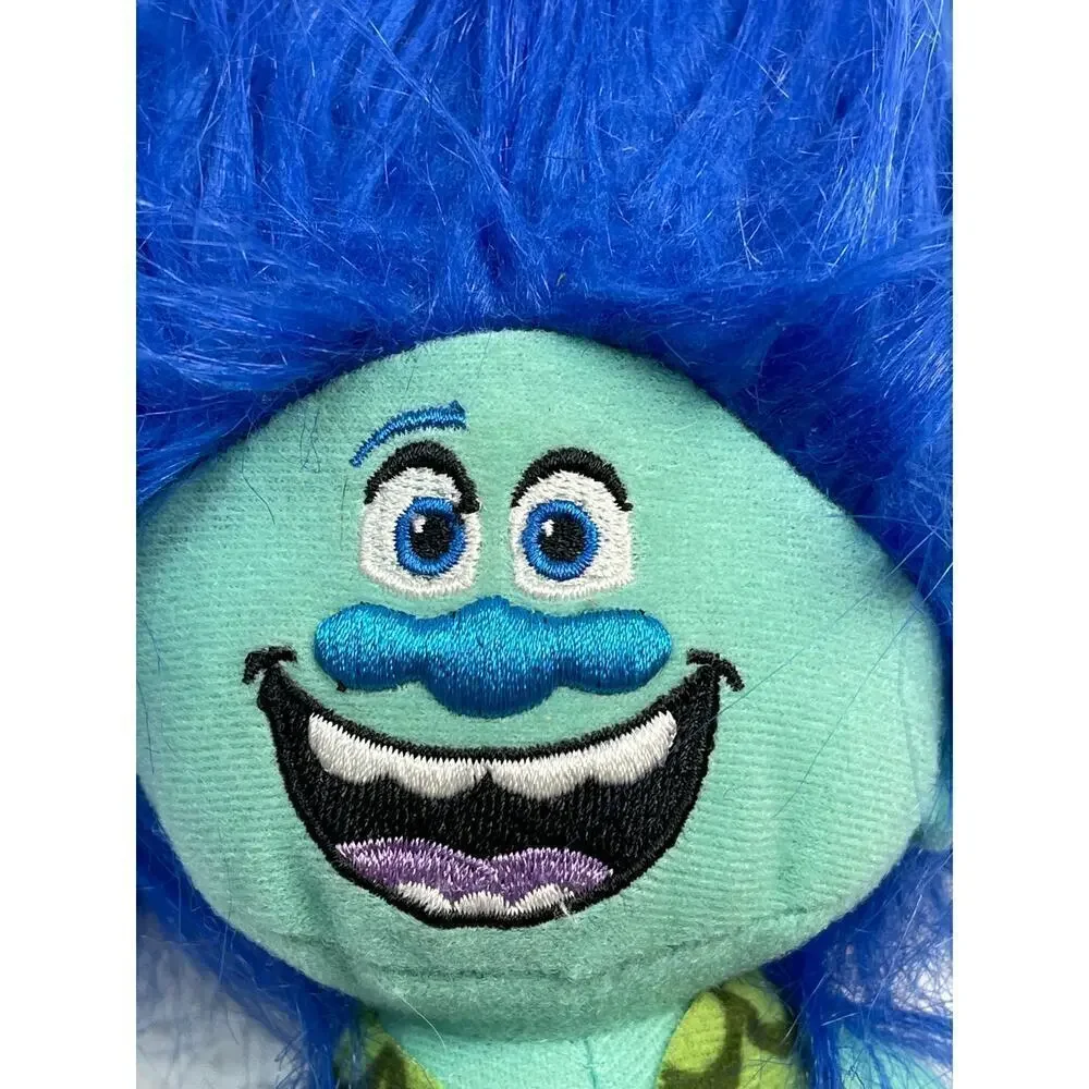 Trolls Green With Blue Hair Brench Troll
